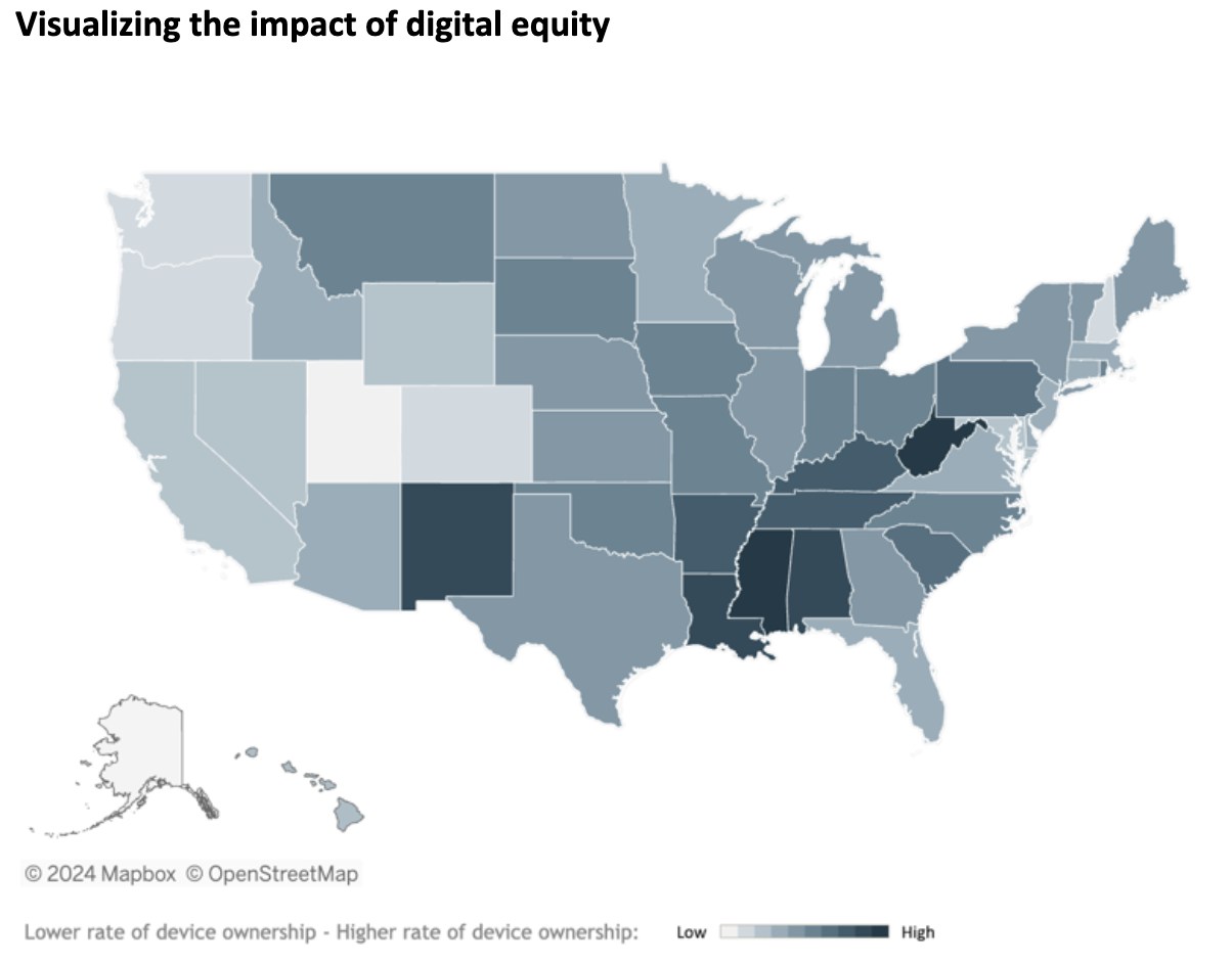 Visualizing the impact of digital equity